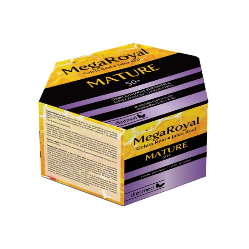 MegaRoyal Mature 50+ - Dietmed - 20 Ampolas