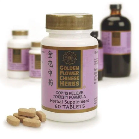 Coptis Relieve Toxicity Formula - Golden Flower - 60 comprimidos