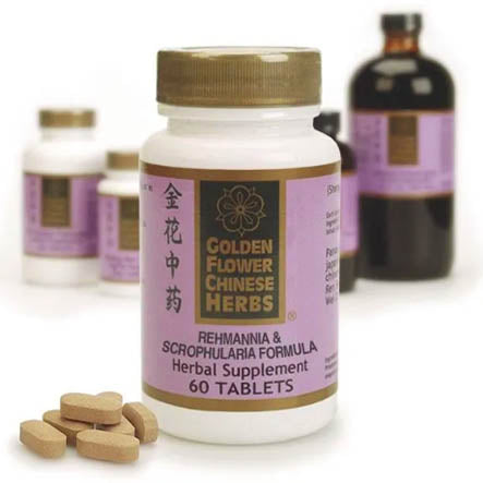 Rehmannia & Scrophularia Formula - Golden Flower - 60 comprimidos