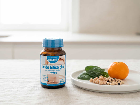 Ácido Fólico Plus 400 µg Naturmil: apoio nutricional na gravidez e no sistema nervoso
