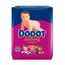 Embalagem de fraldas Dodot Activity com desenhos PAW Patrol