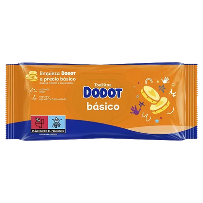 Embalagem das toalhitas Dodot Basico