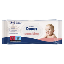 Embalagem das toalhitas Dodot Sensitive