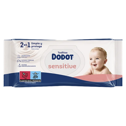 Embalagem das toalhitas Dodot Sensitive