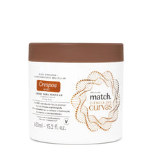 Creme para pentear cabelos crespos Match Ciência das Curvas 450ml embalagem