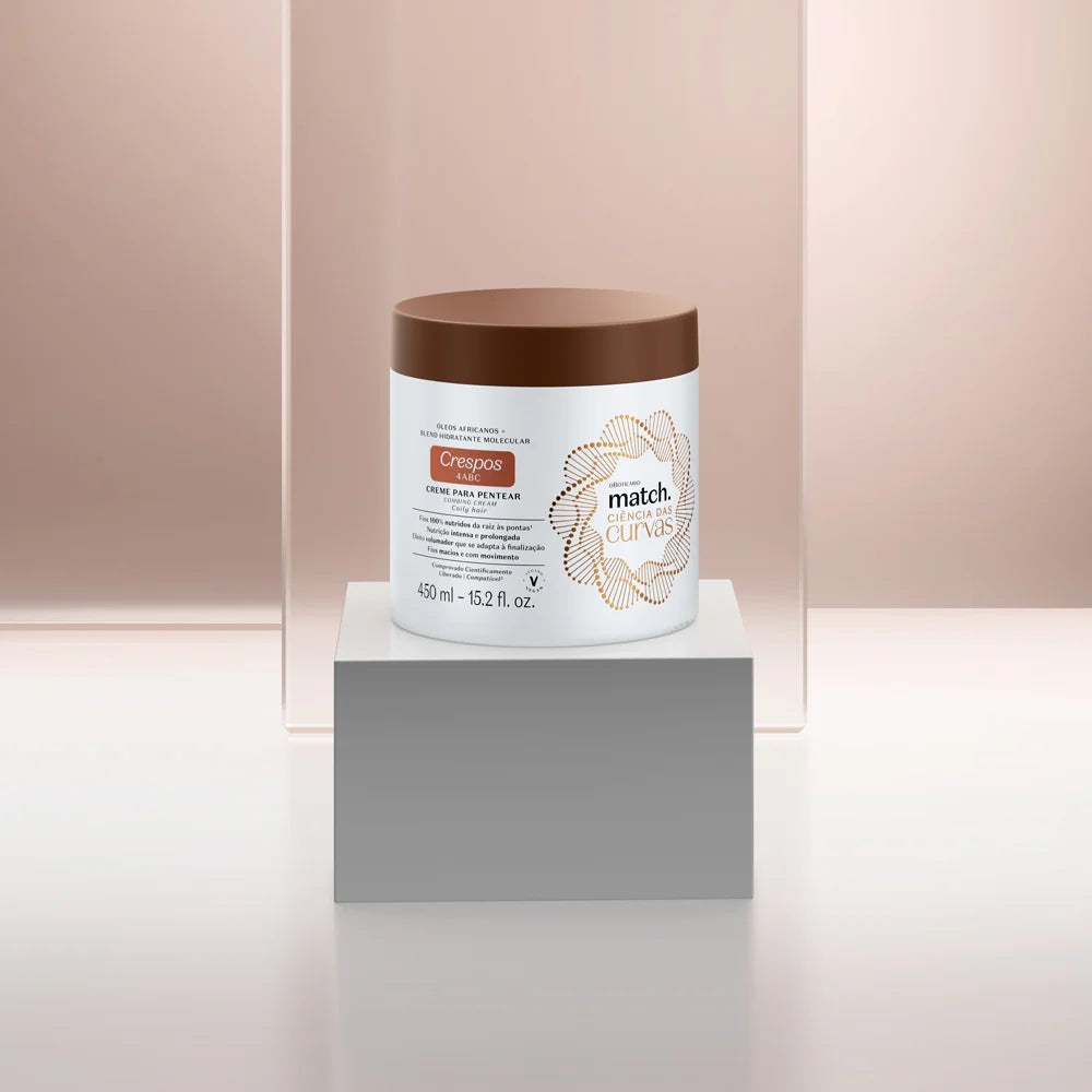 Creme de pentear Match Ciência das Curvas detalhe frontal embalagem