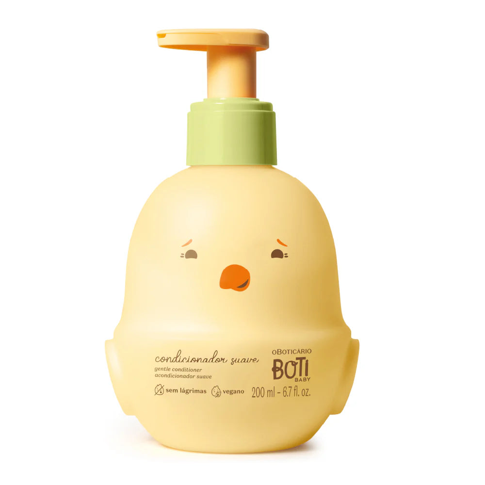Condicionador suave Boti Baby 200ml para bebé com fórmula sem lágrimas e vegan