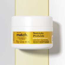 Máscara capilar Match Nutrição Profunda 70g para cabelos secos