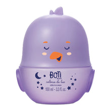 Colónia Boti Baby Lua 100ml embalagem roxa em formato divertido