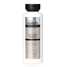Shampoo Match Science Pré e Pós-Química 300ml para cabelos quimicamente tratados