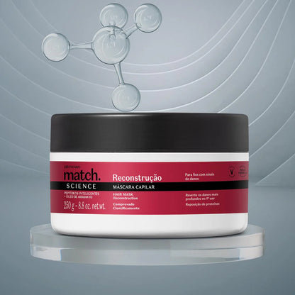 Produto Match Science Reconstrução com destaque molecular