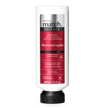 Condicionador Match Science Reconstrução 280ml para reposição de proteínas e reparação de danos capilares