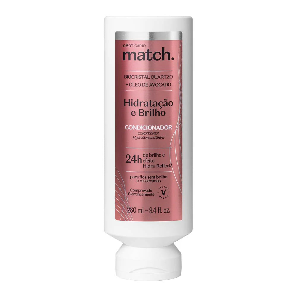 Condicionador Match Hidratação e Brilho com óleo de abacate 280ml