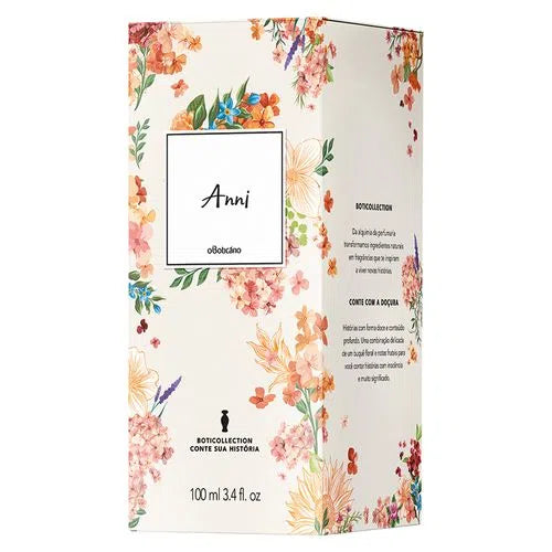 Embalagem perfume Anni O Boticário floral feminina caixa decorada 100ml