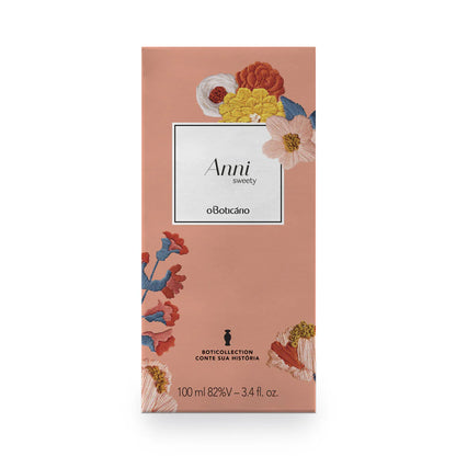 Anni Sweety Eau de Toilette embalagem floral O Boticário 100ml