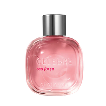 Celebre Sua Força Eau de Toilette perfume feminino floral frutado fresco O Boticário frasco rosa vidro