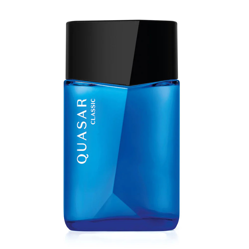 Perfume Quasar Classic Eau de Toilette 100ml frasco azul moderno oBoticário