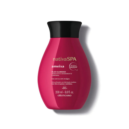 Óleo Glorioso de Banho Nativa SPA Ameixa 200ml hidratação corporal intensa com fragrância duradoura.