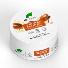 Cuidado Capilar Intensivo Óleo de Argão Bio Dr. Organic, embalagem de 200 ml com caixa e boião circular branco.
