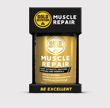 Muscle Repair GoldNutrition 60 cápsulas – suplemento natural com curcuma, boswellia e harpagófito para recuperação muscular, tendões e cartilagens.