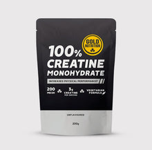 Creatine Monohydrate GoldNutrition 200 g sem sabor – creatina monoidrato pura, fórmula vegetariana para aumentar força, sprint e recuperação muscular