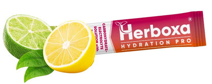 Herboxa Hydration Pro sabor limão e lima suplemento de eletrólitos para hidratação rápida