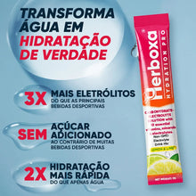 Herboxa Hydration Pro stick de eletrólitos com 3x mais eletrólitos e hidratação 2x mais rápida do que água