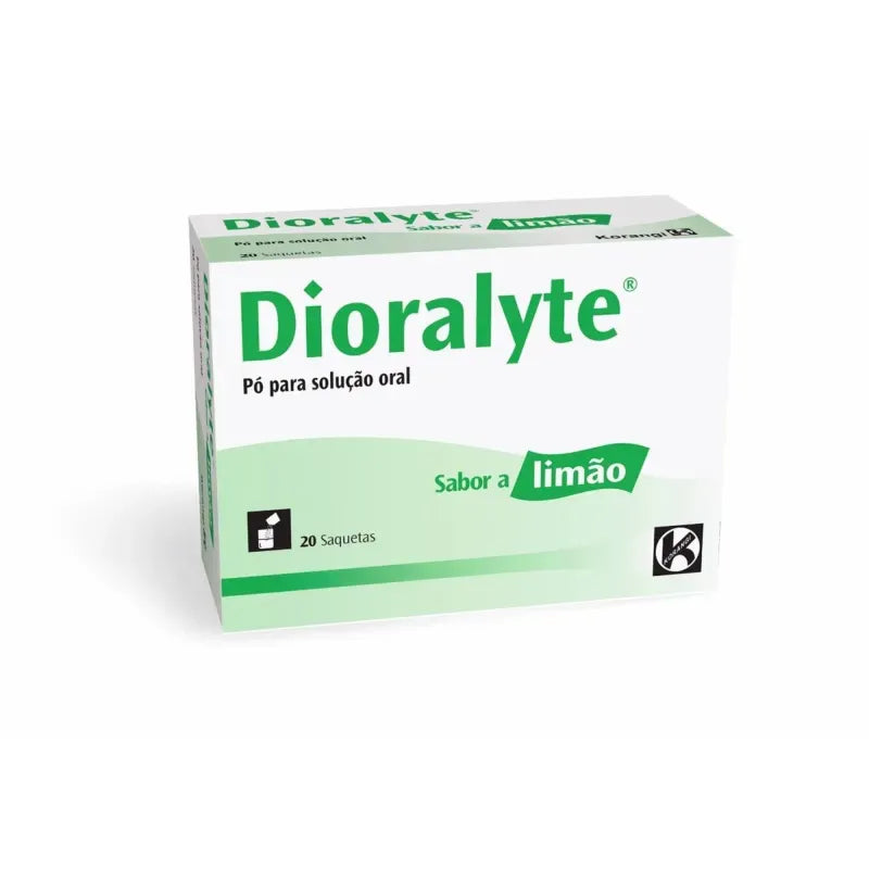 Dioralyte Sabor a Limão – Korangi - Pó para Solução Oral – 20 Saquetas