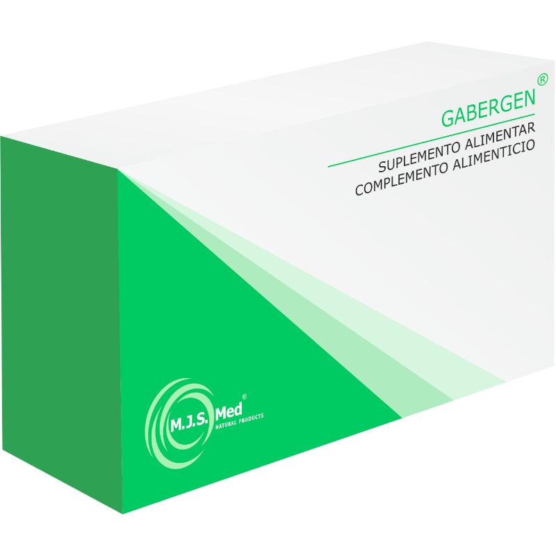 GABERGEN M.J.S. Med 60 cápsulas suplemento alimentar com GABA, Melatonina, Lúpulo e Magnésio