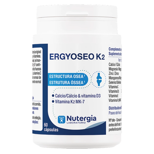 ERGYOSEO K2 Nutergia suplemento para ossos com cálcio vitamina D3 e K2 MK7