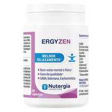 ERGYZEN Nutergia 60 cápsulas suplemento alimentar com GABA, valeriana e magnésio para relaxamento e apoio ao sono